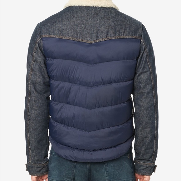 Buffalo David Bitton Denim Shearling Jacket - Picture 2 of 2